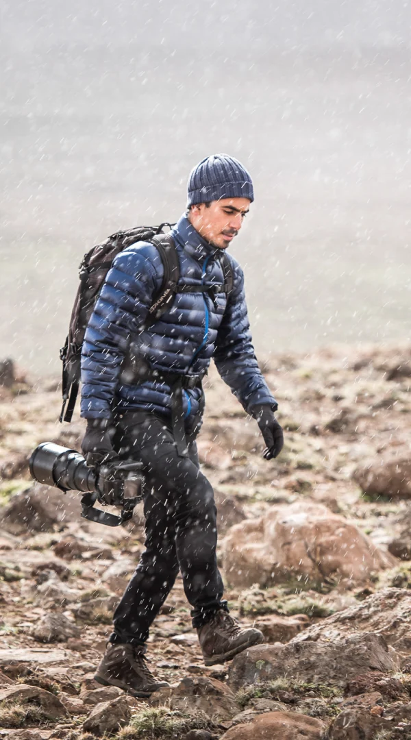 Portrait of the photographer Elias Sedita in Patagonia