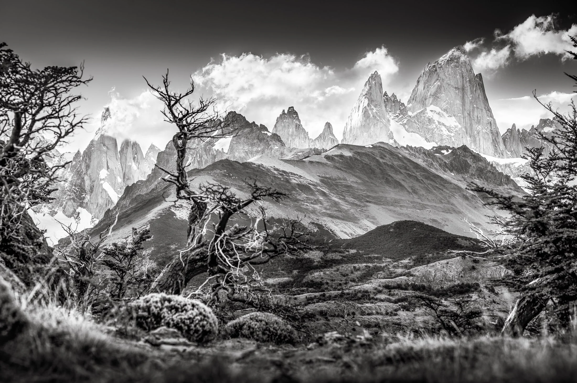 Black and white landscape by Elias Sedita