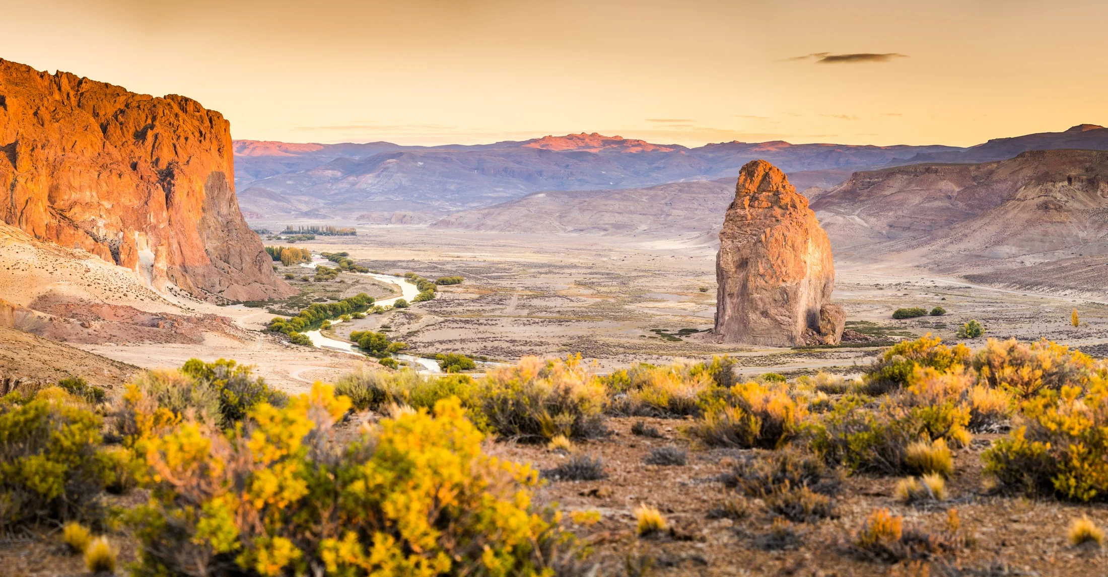 Color landscape photograph