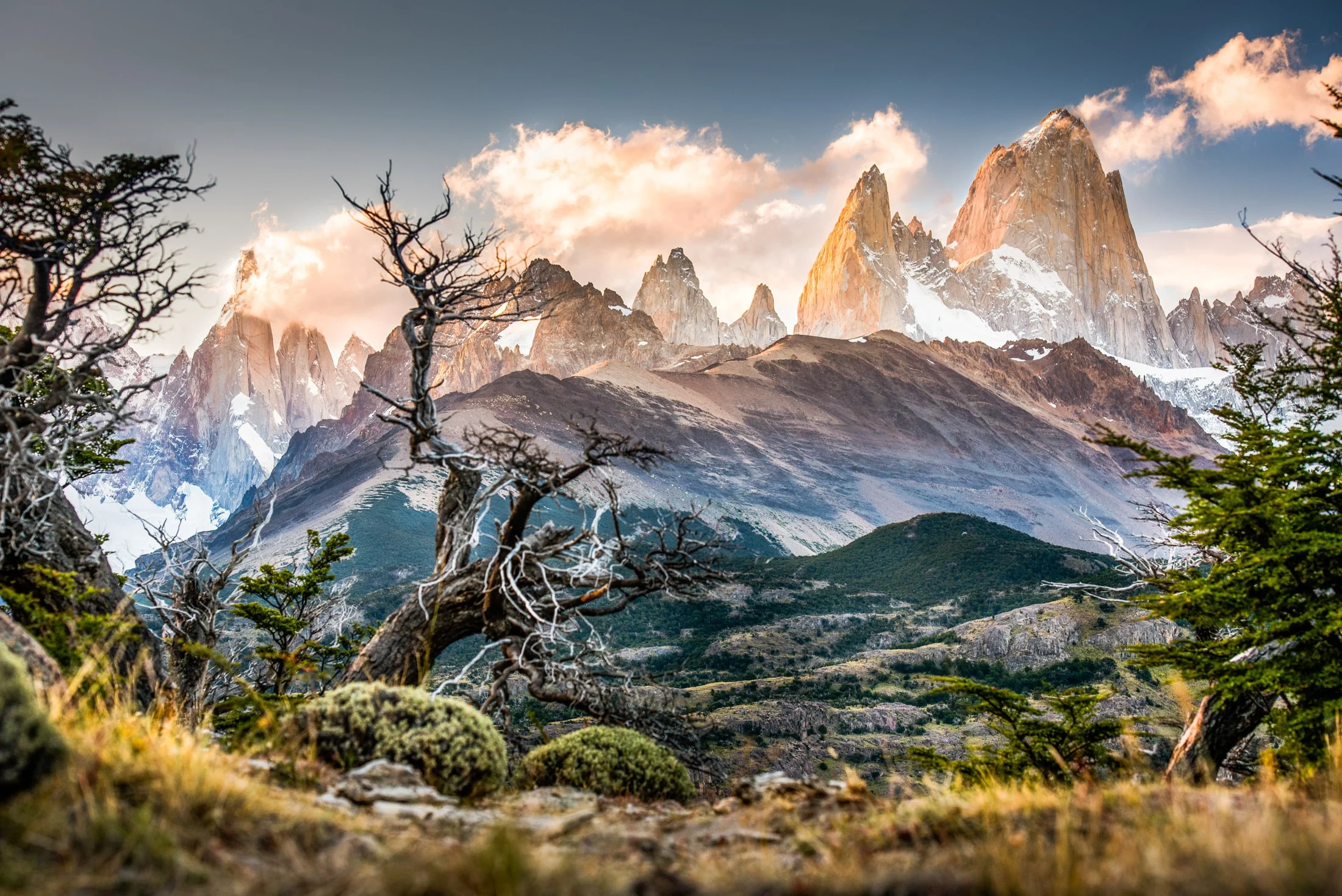 Color landscape photograph