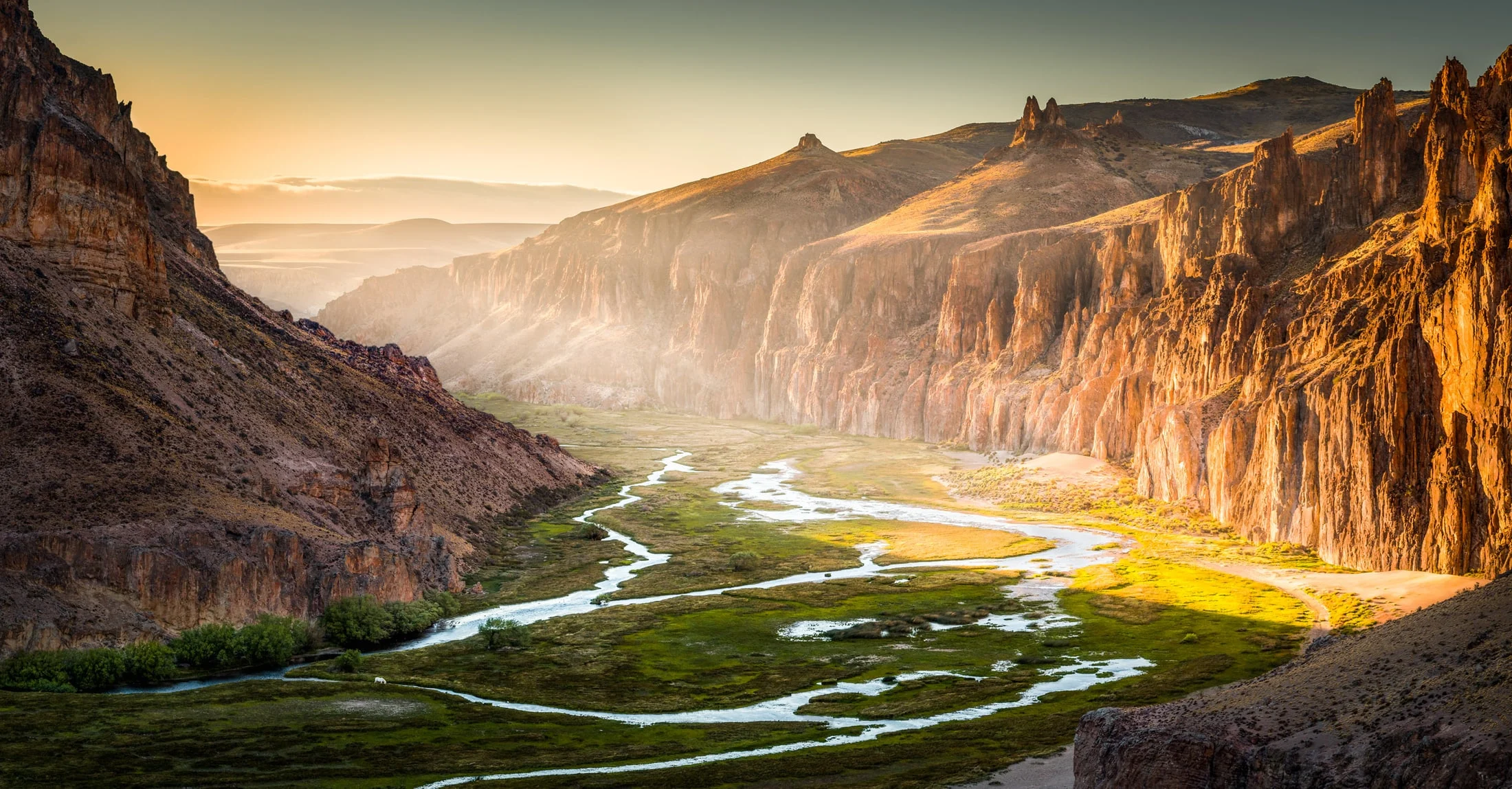 Color landscape photograph