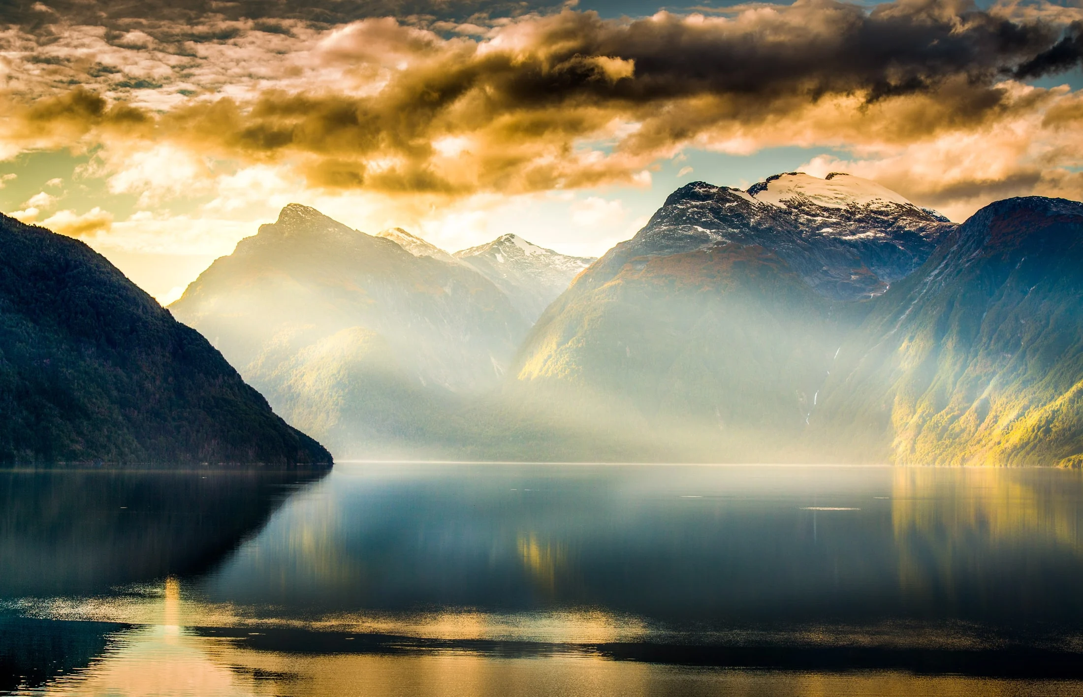 Color landscape photograph
