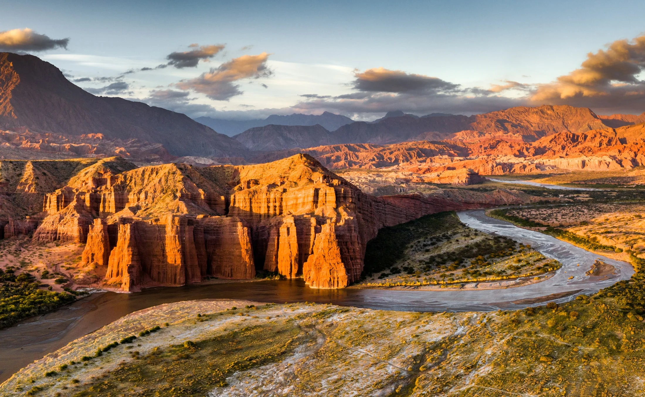 Color landscape photograph