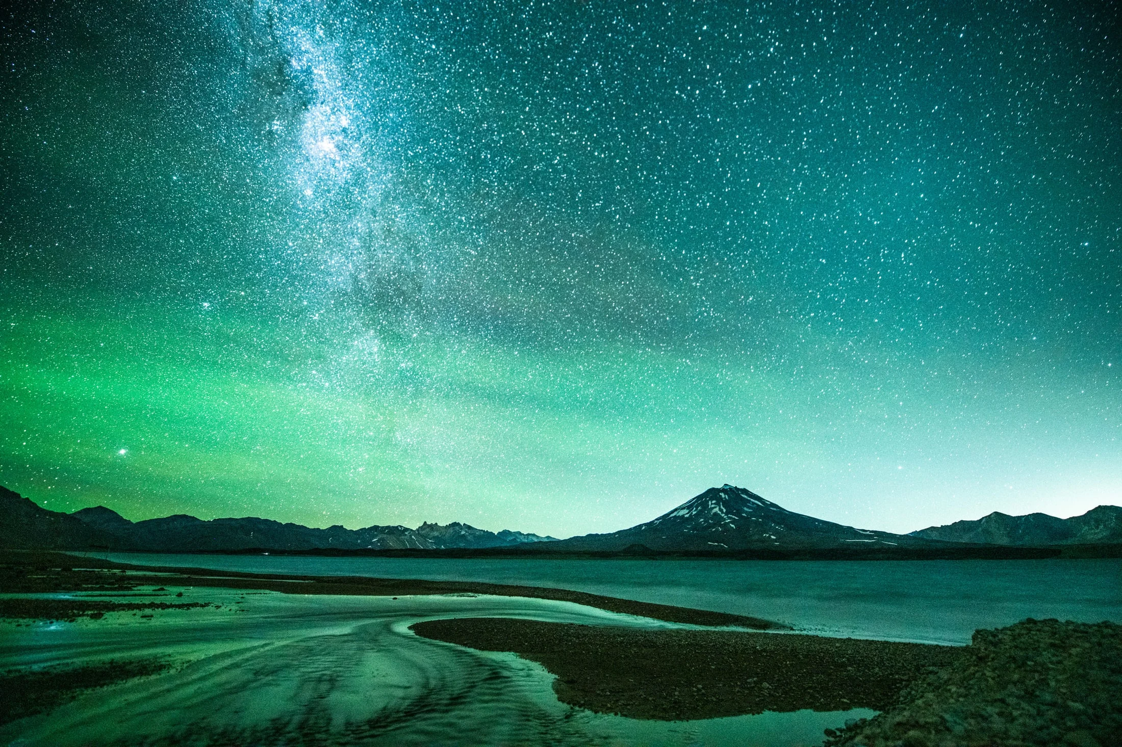 Color landscape photograph