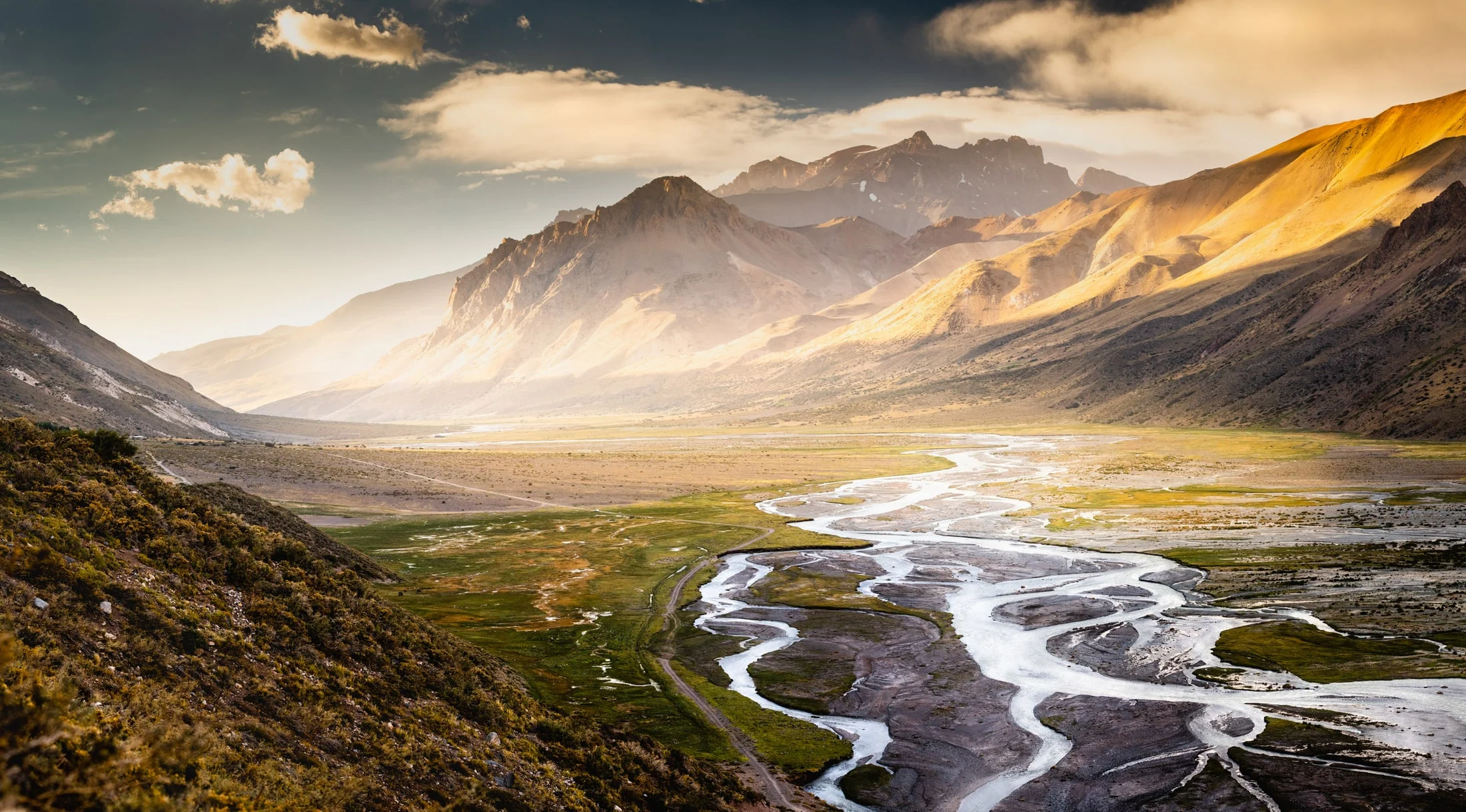 Color landscape photograph
