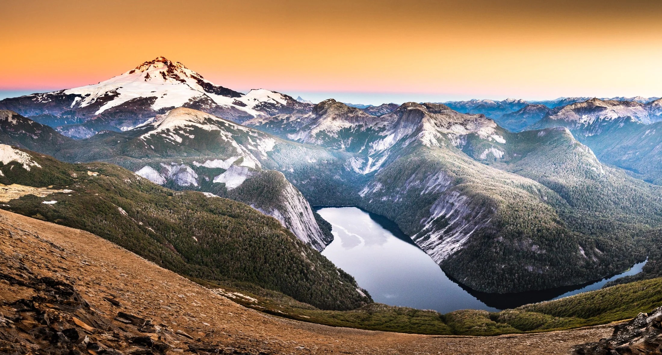 Color landscape photograph