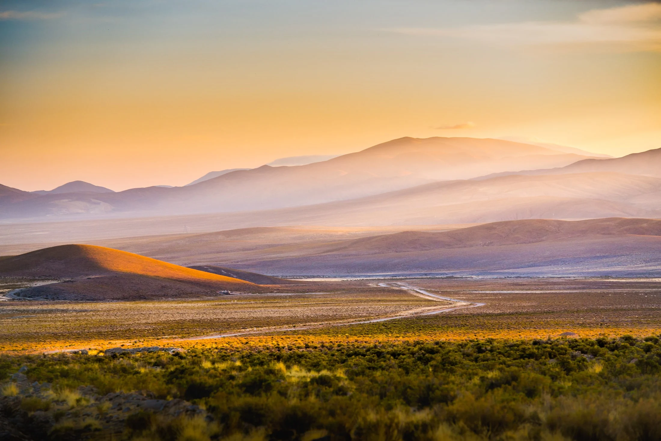 Color landscape photograph