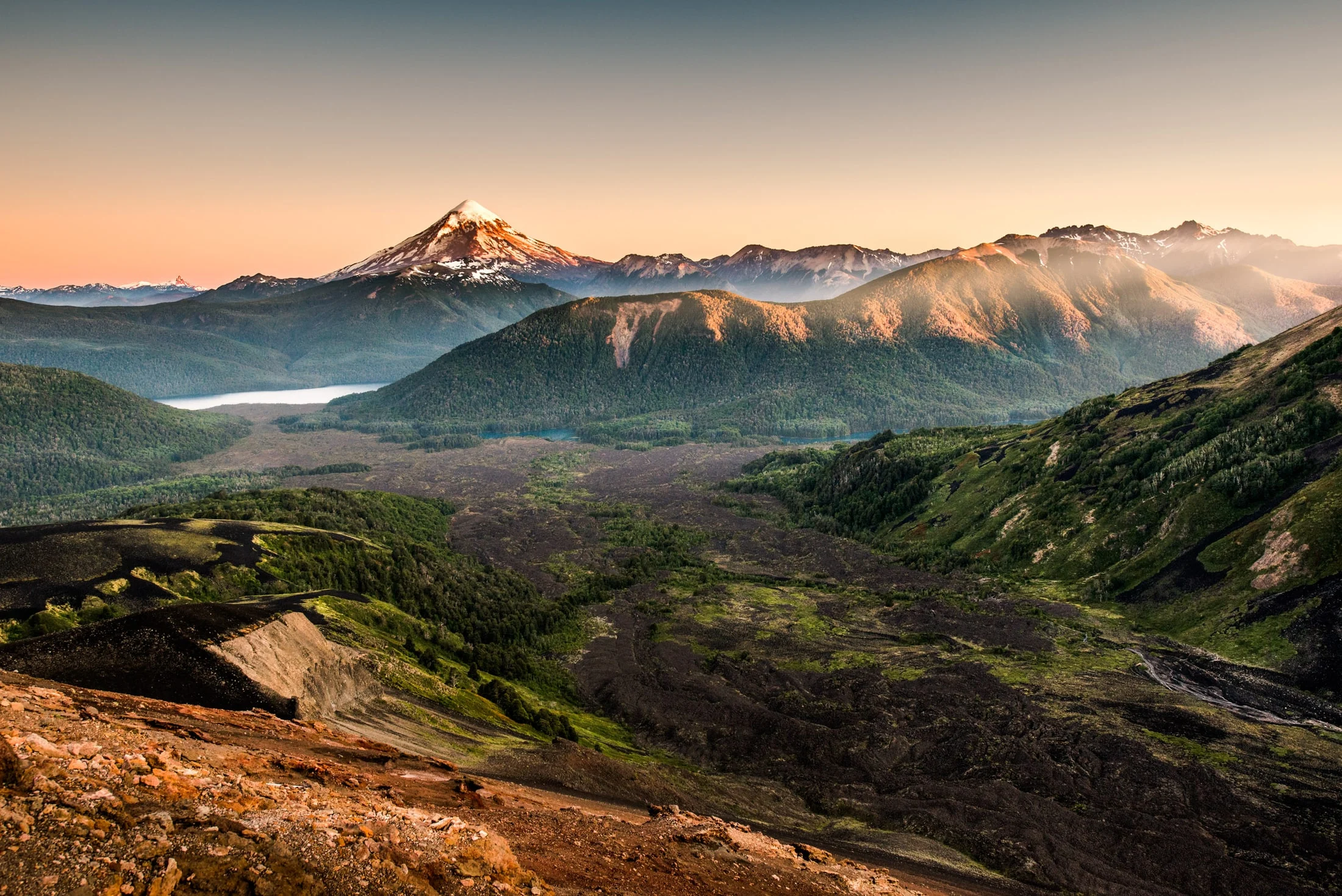 Color landscape photograph